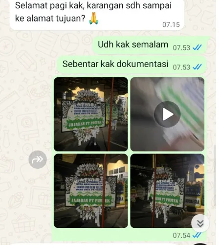 Pengiriman Papan Bunga Selamat Candingasinan Banyuurip