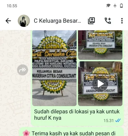 Pengiriman Papan Bunga Duka Candingasinan Banyuurip