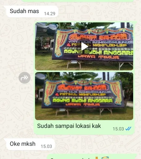 Pengiriman Papan Bunga Candingasinan Banyuurip